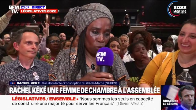 Ma victoire est historique déclare Rachel Keke, l’ex-femme de chambre et élue Nupes