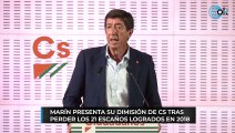 Marín presenta su dimisión de Cs tras perder los 21 escaños logrados en 2018