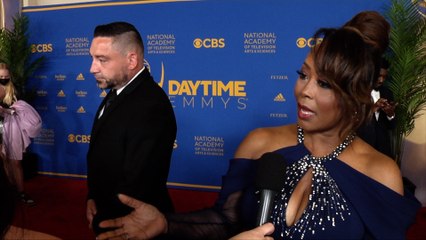 Ptosha Storey Interview 2022 Daytime Creative Arts & Lifestyle Emmys Red Carpet