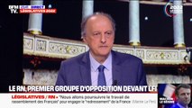 D'après la projection en sièges Elabe, le RN devient le premier groupe d'opposition à l'Assemblée devant LFI