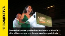 Olona dice que se quedará en Andalucía y Abascal pide a Moreno que «no desaproveche» su victoria