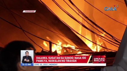 Dalawa, sugataan sa sunog; Nasa 100 pamilya, nawalan ng tirahan | UB
