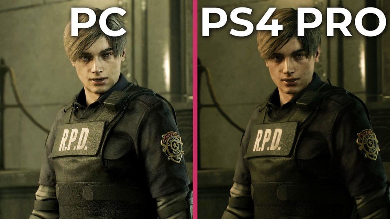 Resident Evil 2 Remake - PC gegen PS4 Pro im Grafikvergleich