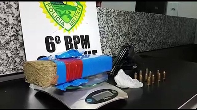 Choque realiza apreensão de arma de fogo e maconha em Cascavel