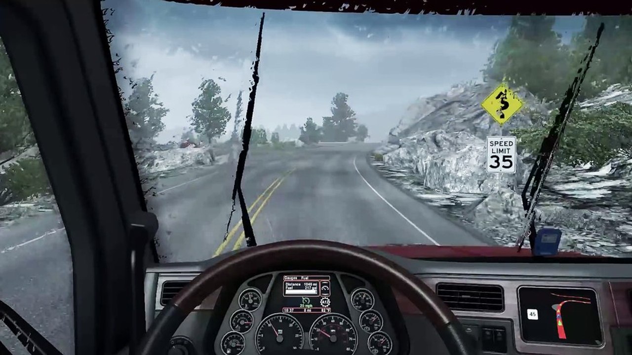 American Truck Simulator 1.33 - Trailer zeigt, wie glaubwürdig der neue Regen aussieht