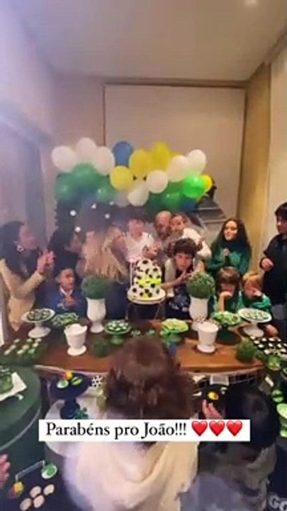 Wanessa comemora sem o ex-marido o aniversário do filho caçula