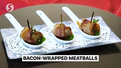Bacon-wrapped Meatballs