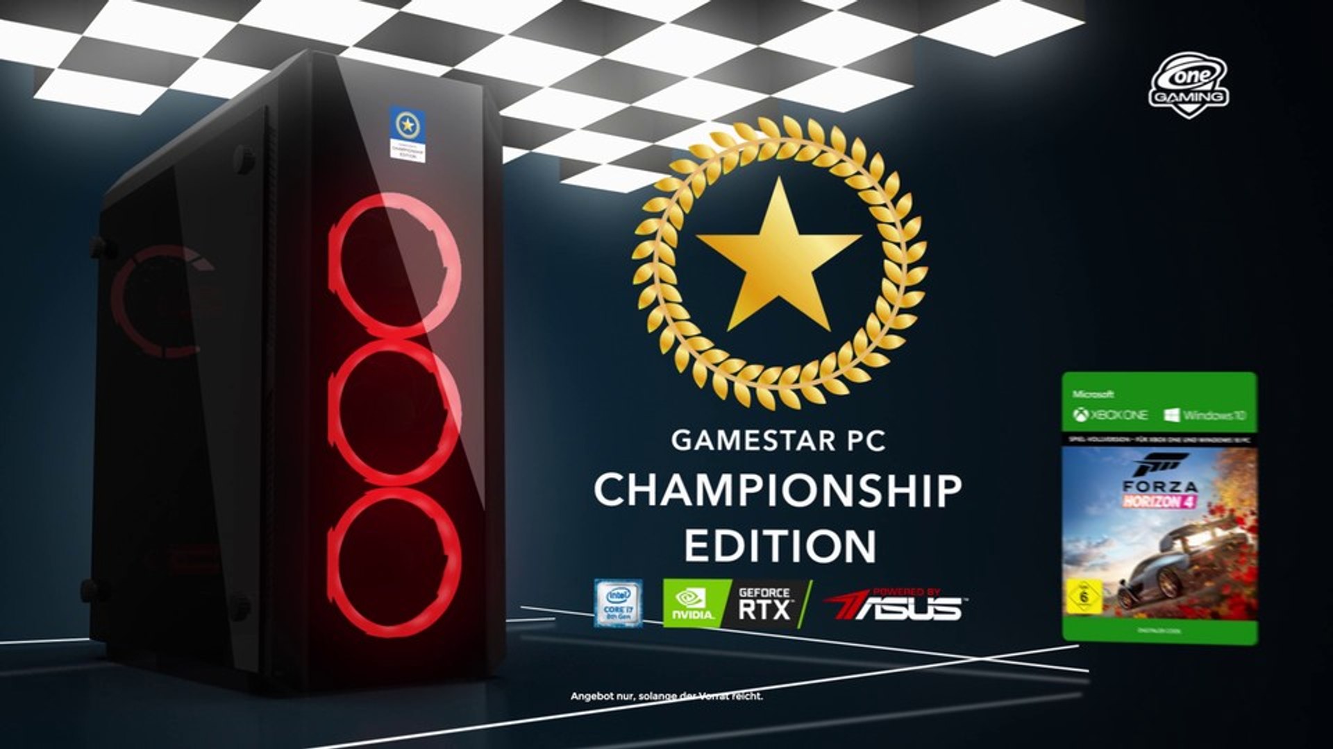 GameStar-PC Championship Edition von ONE GAMING - GeForce RTX 2070 und  Forza Horizon 4 für eine völlig neue Art von Gaming - video Dailymotion