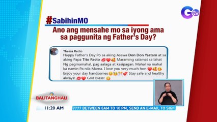 Ano ang mensahe mo sa iyong ama sa paggunita ng Father's Day? | BT