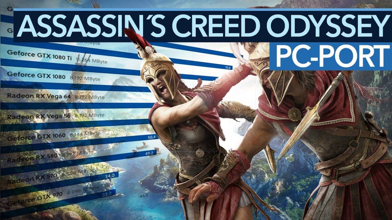 AC: Odyssey im Technik-Check - Bugs, Grafikmenü und Benchmarks