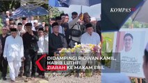 Momen Habib Luthfi Ziarah ke Makam Eril, Didampingi Ridwan Kamil dan Istri