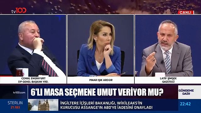 Cemal Enginyurt ile Latif Şimşek arasında 6'lı Masa tartışmasında sesler yükseldi: HDP yoksa hiçbiriniz yoksunuz