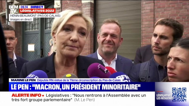 Marine Le Pen: Les résultats de Jean-Luc Mélenchon sont très mauvais (...), il a menti aux électeurs