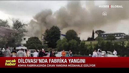 Kocaeli'de kimya fabrikasında yangın
