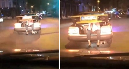 Bagajda yolcu taşıyan sürücüden ‘kısa mesafe’ savunması!