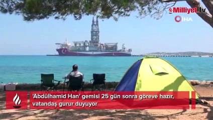 'Abdülhamid Han' gemisi 25 gün sonra göreve hazır, vatandaş gurur duyuyor