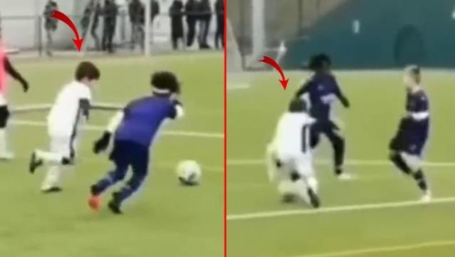 Babasının kim olduğunu tahmin etmesi çok kolay! Messi'nin oğlundan inanılmaz gol