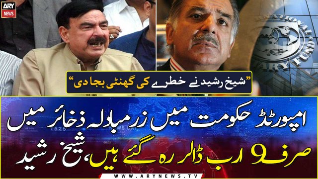 Only 9$ billion has left in foreign exchange reserves , Sheikh Rasheed