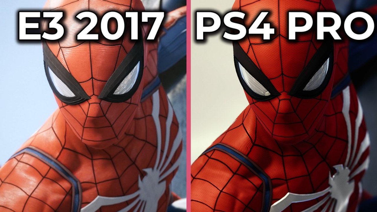 Marvel's Spider-Man - E3 2017 Gameplay gegen PS4 Pro Release-Version im Grafikvergleich