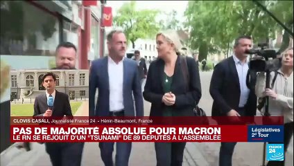 Législatives 2022 : "une victoire pour le Rassemblement National", assure Marine Le Pen