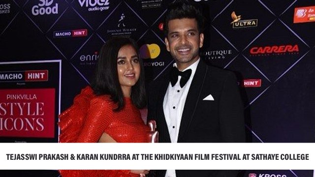 Tejasswi Prakash & Karan Kundrra At The Khidkiyaan Film Festival At Sathaye College