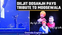 Diljit Dosanjh dedicates his sold out show to Sidhu Moosewala | Oneindia News *entertainment
