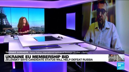 Zelensky says EU candidate status will help defeat Russia