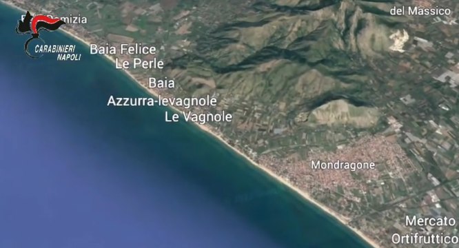 Latitante arrestato sulla spiaggia casertana di Baia Azzura dai carabinieri travestiti da bagnanti (20.06.22)