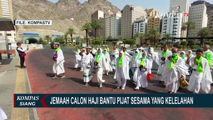Hangatnya Momen Ketika Jemaah Haji Saling Bantu Pijat yang Kelelahan