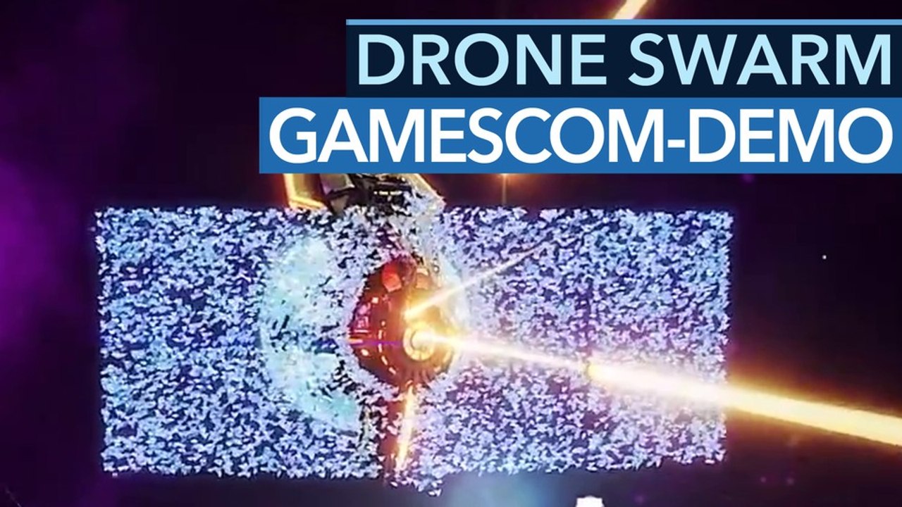 Drone swarm - 32.000 drohnen aus tirol im eindrucksvollen schwarm-rts (gamescom-demo)