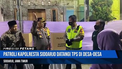 Kendarai Motor, Kapolresta Sidoarjo Patroli Malam Jelang Pilkades