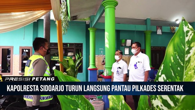 Pengamanan Humanis Tahap Pemungutan Suara Pilkades Serentak di Sidoarjo Berlangsung Kondusif