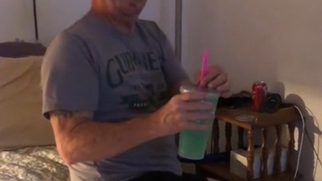 Daughter Pranks Dad by Putting Genital Shaped Straw in His Drink