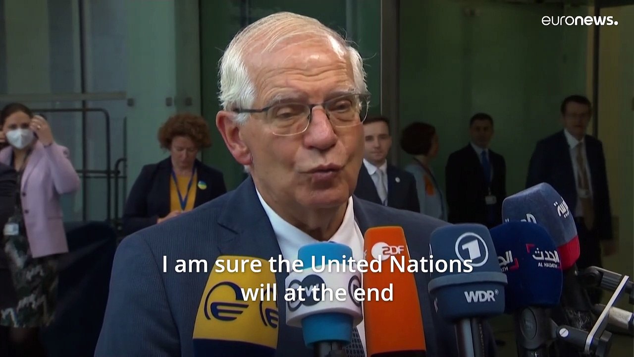 Russian blockade of Ukraine grain exports a 'real war crime': Borrell