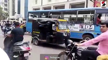 રાજકોટની સિટી બસને ધક્કા મારતા વિદ્યાર્થીઓનો વીડિયો વાયરલ