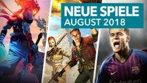 29 neue Konsolen-Spiele im August 2018 - Release-Vorschau für PS4, Xbox One & Nintendo Switch