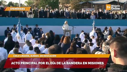 Acto principal por el día de la bandera en Misiones