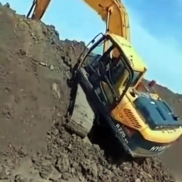 Keren Begini Caranya Beko Alat Berat Excavator Hyundai Naik Ke Tanggul