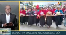 Comunidades indígenas rechazan indiferencia gubernamental ante paro nacional en Ecuador