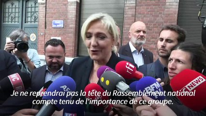 Législatives: Marine Le Pen va quitter la présidence du RN