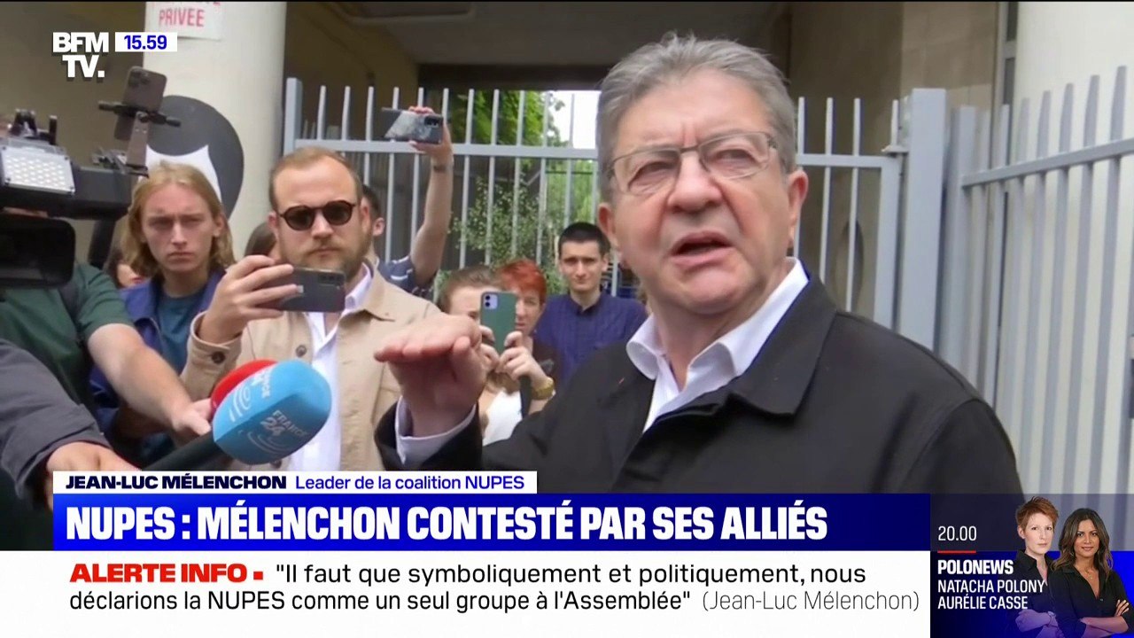 "Le résultat est assez décevant [...] il crée une situation ingérable" admet Jean-Luc Mélenchon au lendemain des élections législatives