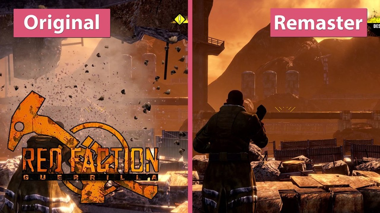 Red faction guerrilla - die neue re-mars-tered gegen die steam edition im grafikvergleich