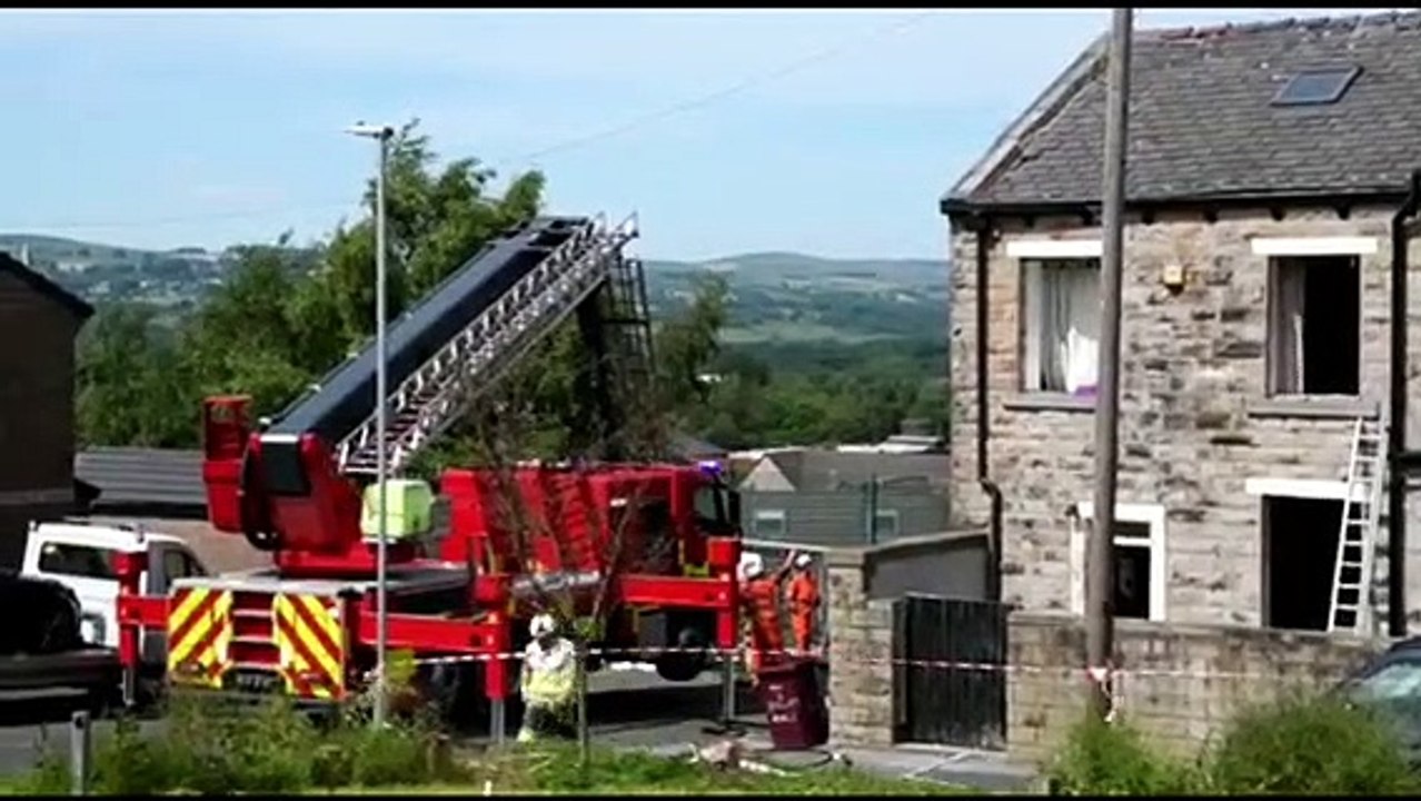 Burnley house collapse Two people hospitalised following reports of