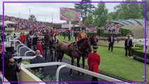 Dramatic moment horse pulling Princess Beatrice's carriage into Royal Ascot gets spooked