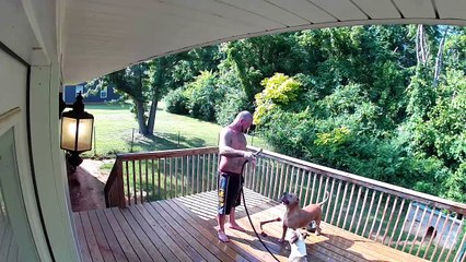 Getting Carried Away While Playing With the Hose