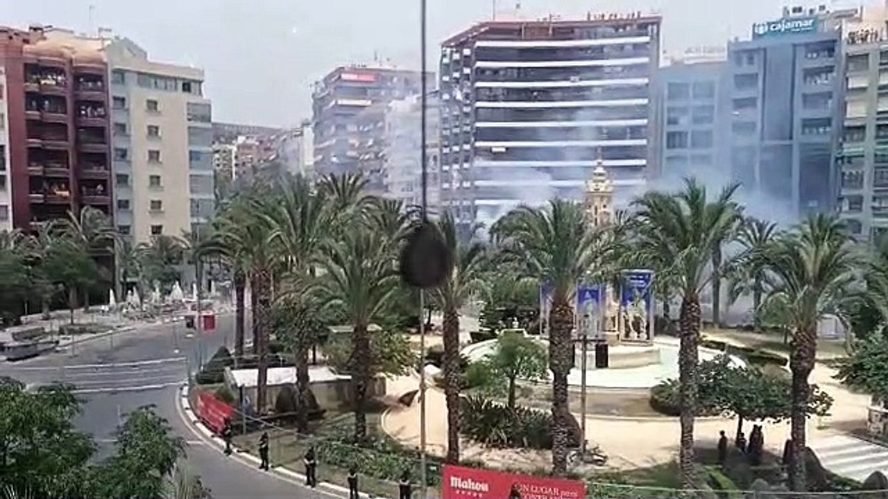 La mascletá los Hermanos Sirvent en la segunda mascletà de concurso