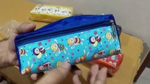 Unboxing and Review of cute honeybees printed 2 chain pencil pouch for students