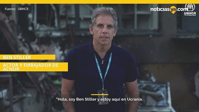 El Embajador de Buena Voluntad del ACNUR y estrella de Hollywood, Ben Stiller, visita Kyiv
