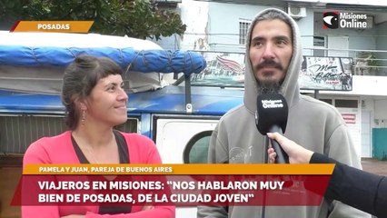 Viajeros en Misiones: "Nos hablaron muy bien de Posadas, de la ciudad joven"