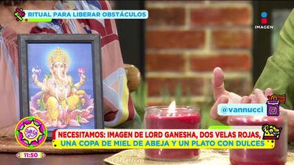 Ritual de Mario Vannuci para liberar obstáculos con imagen de Ganesha